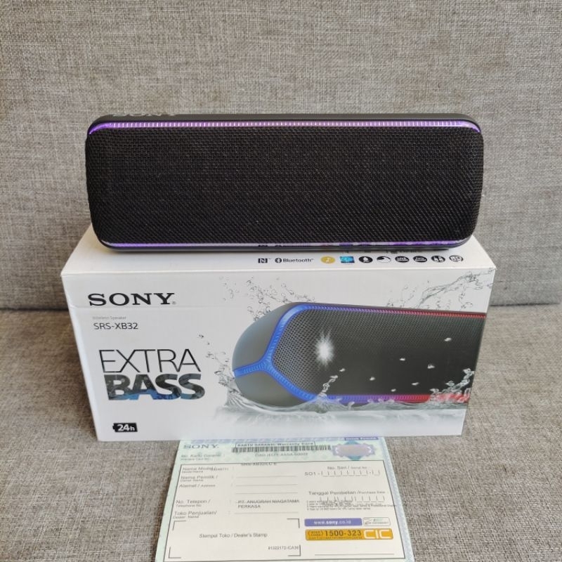 Sony SRS XB32 Original Bluetooth Speaker Portable Garansi Resmi Sony