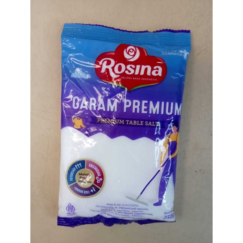 

Garam Premium Rosina kemasan 250gram