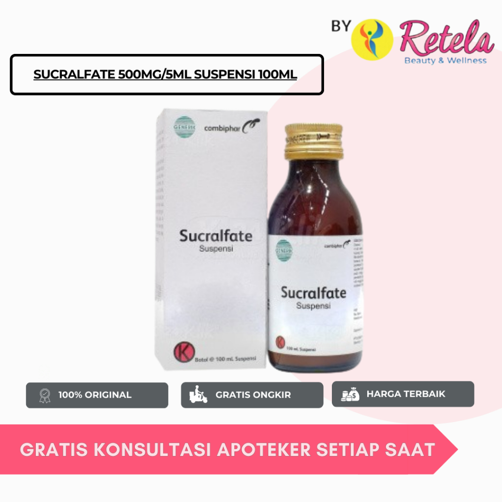 SUCRALFATE 500MG/5ML SUSPENSI 100ML