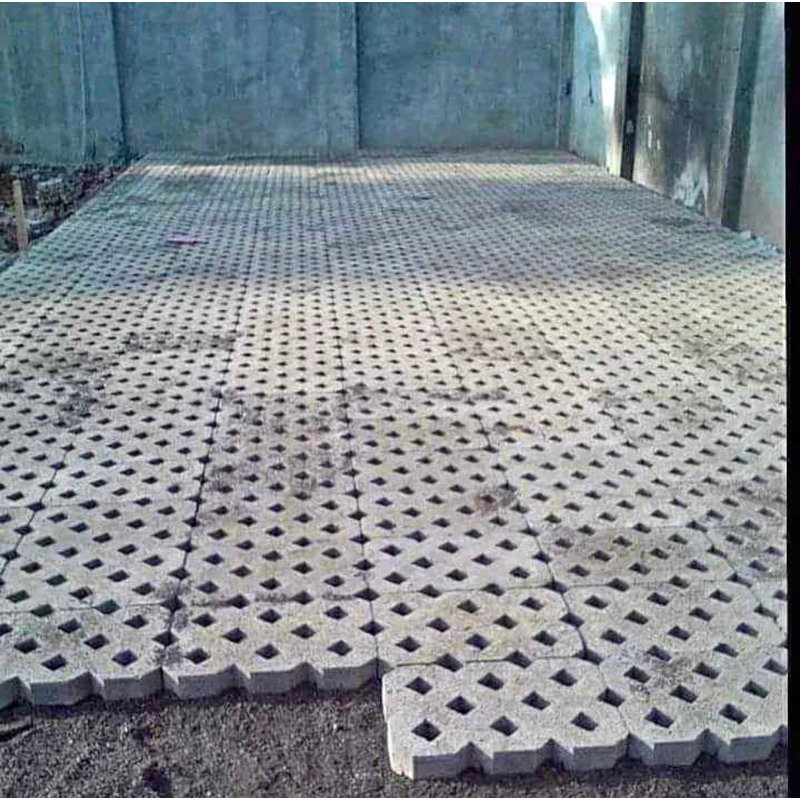 Grass block/ conblock/ paving block rumput press mesin