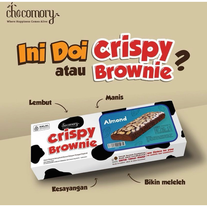 

Jastip Crispy Brownie Chocomory Tangsel // CRISPY BROWNIE CHOCOMORY