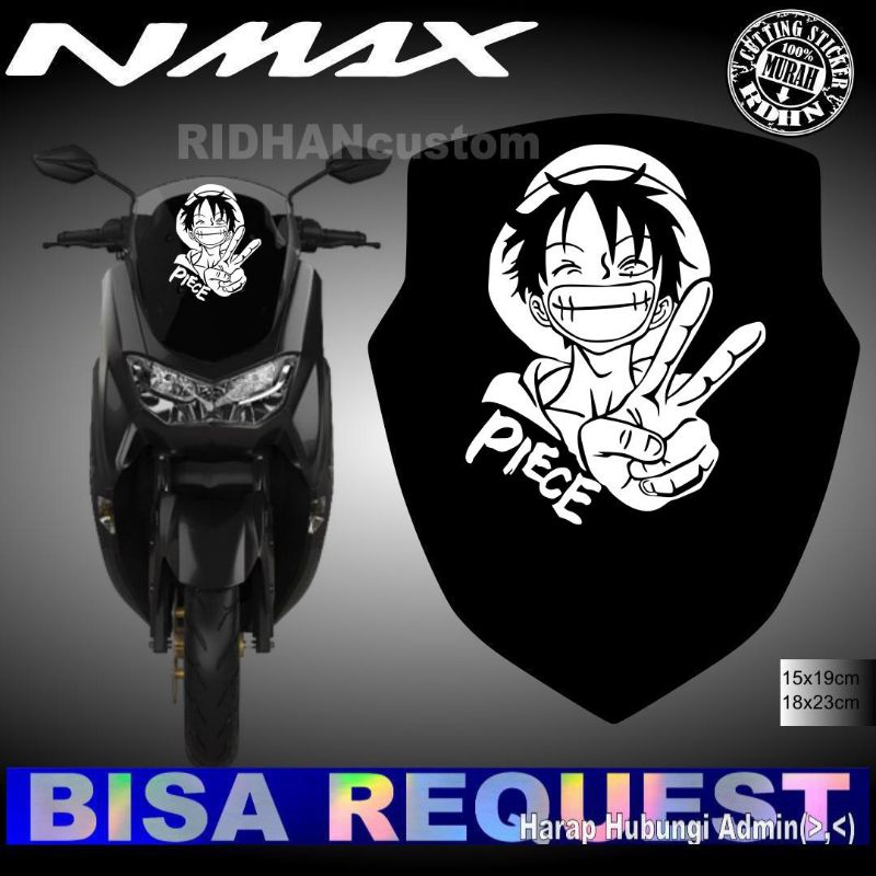 [ LUFFY PIECE ] CUTTING STICKER VISOR MOTOR NMAX LEXI PCX DLL LUFFY PIECE one piece