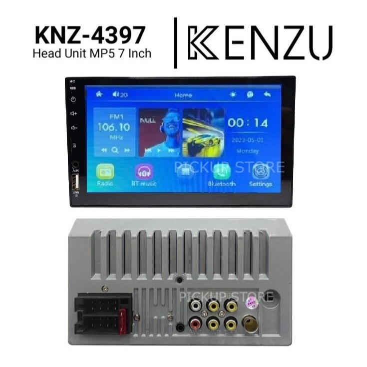 Head Unit Double Din Mp5 Kenzu Car Audio Bluetooth Radio IK4