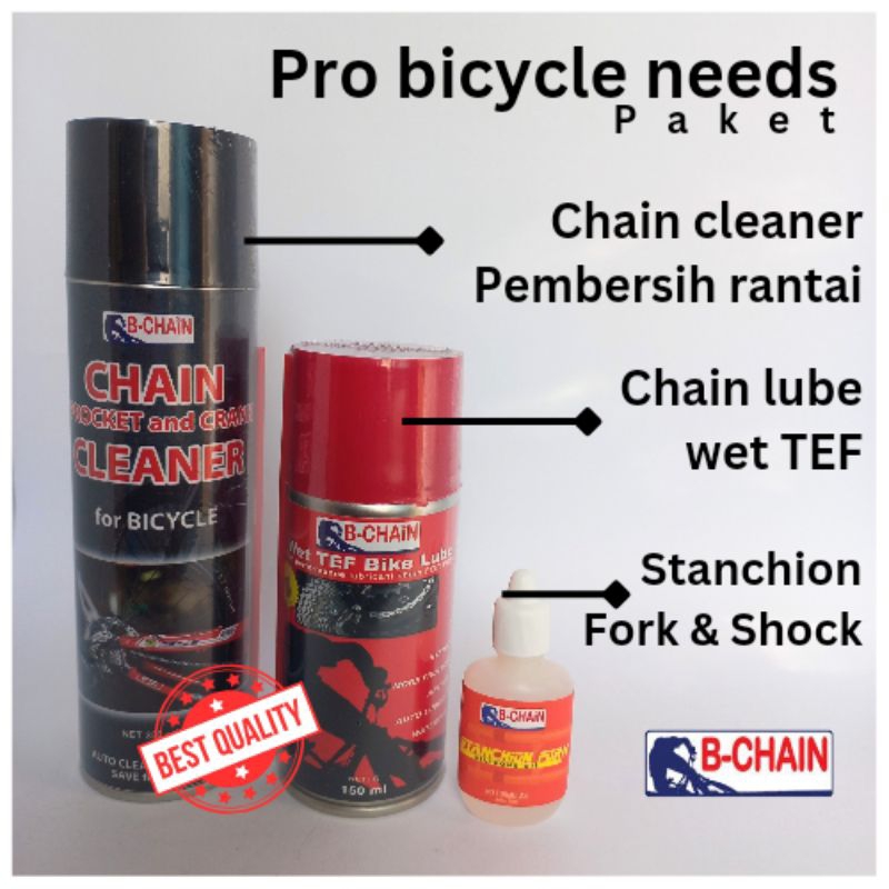BCHAIN Paket perawatan rantai sepeda pelumas fork rockshock