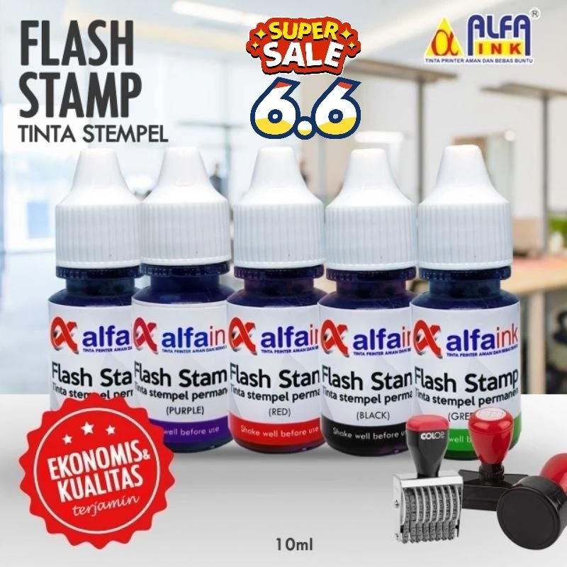 

TINTA STEMPEL FLASH STAMP | TINTA REFILL STAMPEL | ORIGINAL ALFAINK