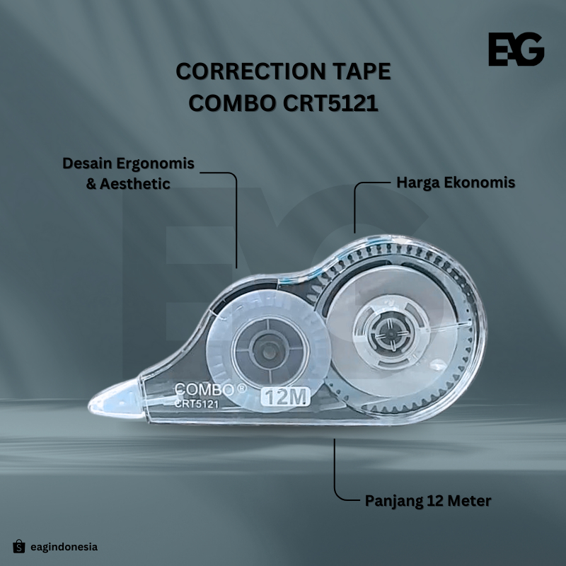 

EAG | Correction Tape Combo CRT5121 [12 Meter x 5 MM]