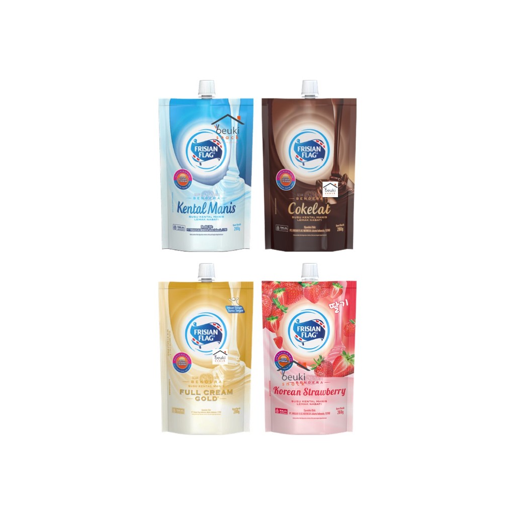 

Frisian Flag Susu Kental Manis Kemasan Pouch Berbagai Varian Pilih Rasa