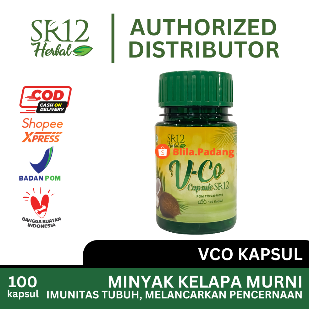 

VCO VICO OIL CAPSULE SR12 Virgin Coconut Oil Minyak Kelapa isi 100 Kapsul Untuk Perawatan Tubuh BPOM