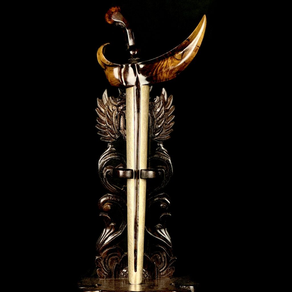 Keris Tilam Sari Pamor Ganggeng Kanyut Tangguh Tuban Era Mataram