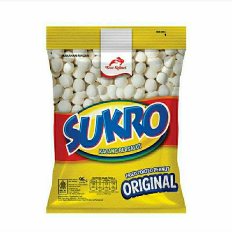 

Dua kelinci Sukro original kacang bersalut 60g