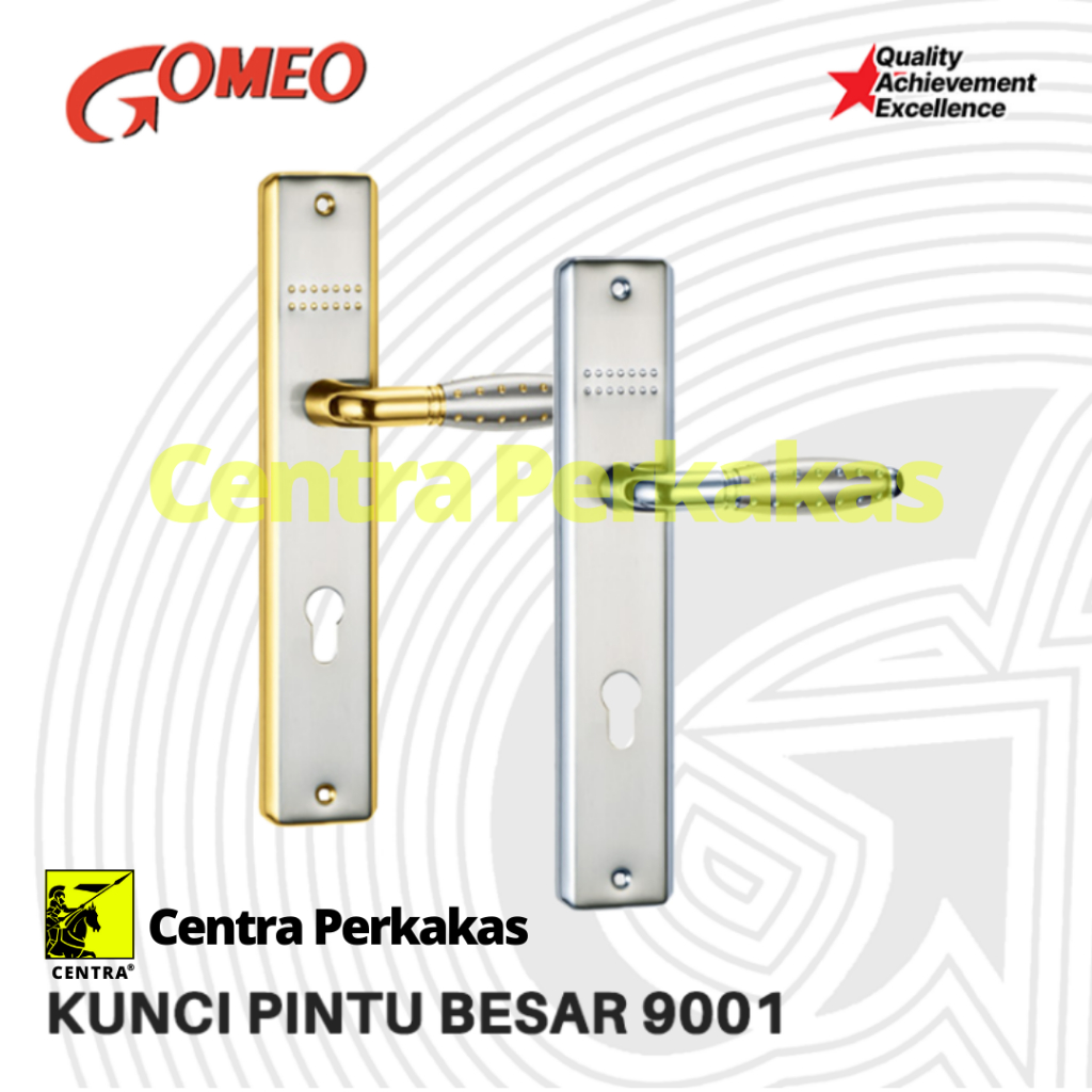 [SET] Kunci Pintu (handle+body kunci) Besar GOMEO