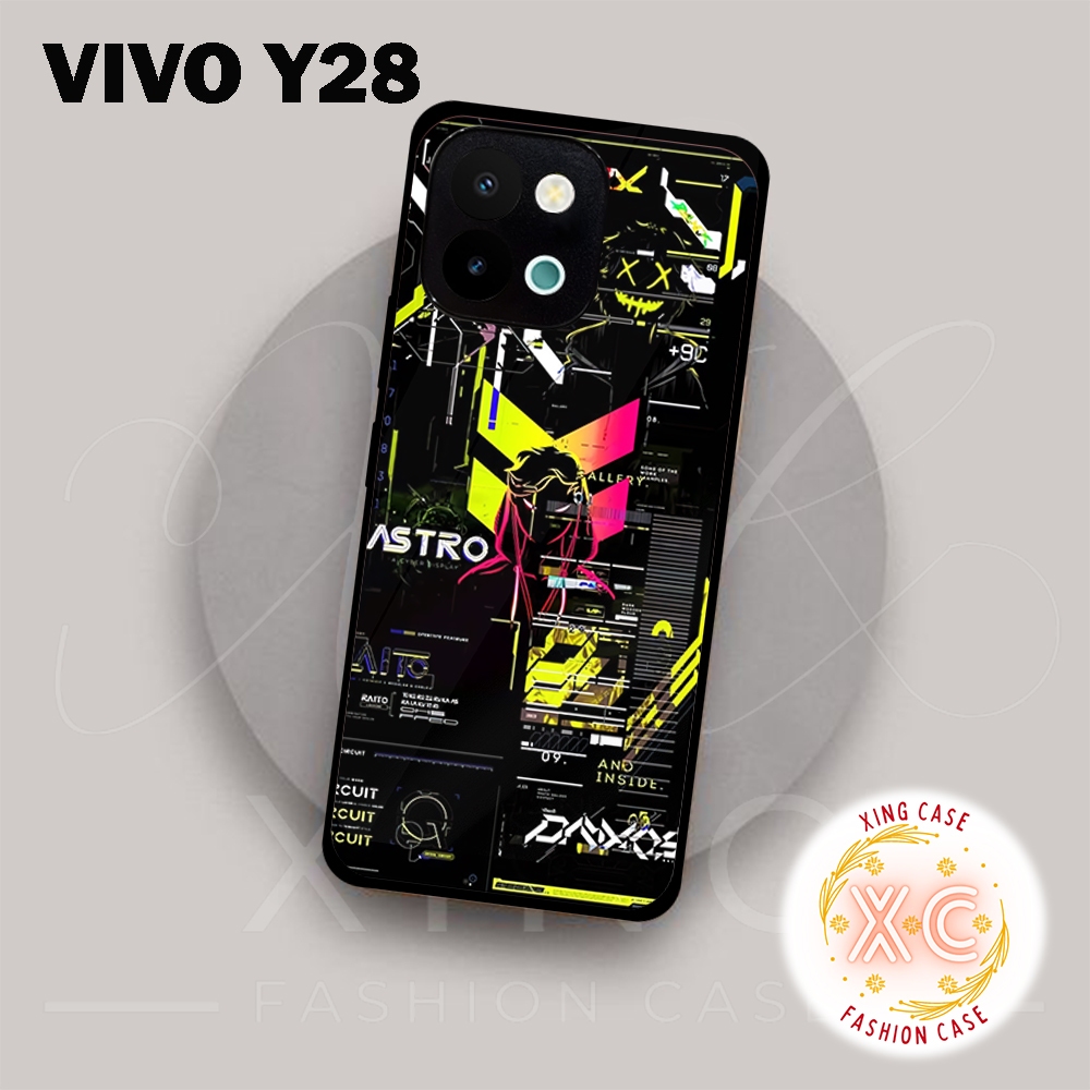 |EZ09| XING CASE VIVO Y28 KILAU EFEK KACA | CASE HP CUSTOM SOFTCASE | CASING HP KUALITAS REALPICT HD