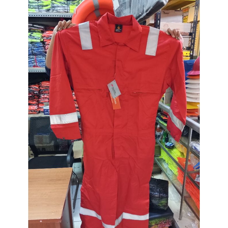 WEARPACK COVERALL NOMEX DUPONT MERAH 6 OZ ORIGINAL
