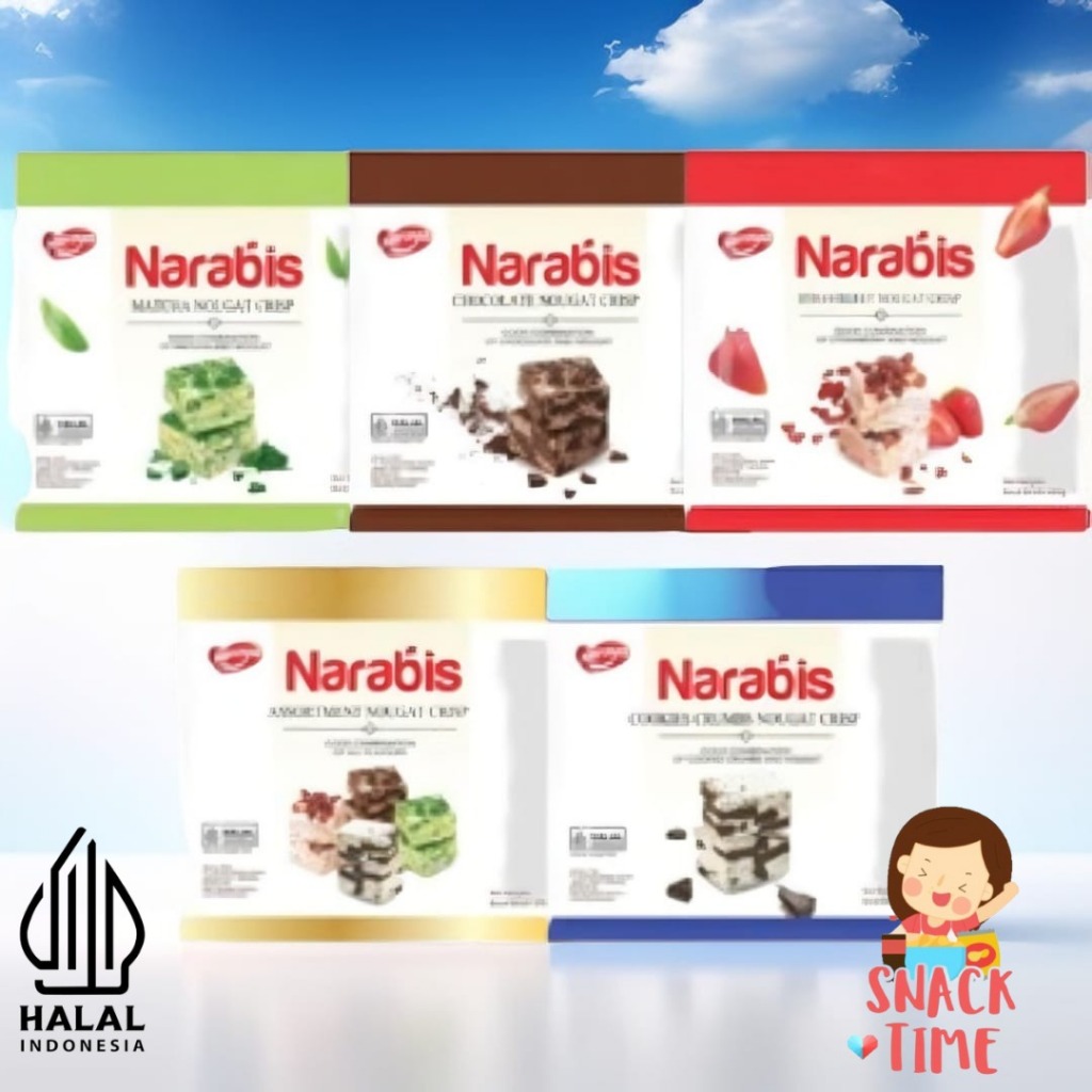 

[snack time] [ HALAL ] Naraya Narabis Nougat Crispy 5 Varian Rasa / Snowflake Nougat Crispy 200g/90g