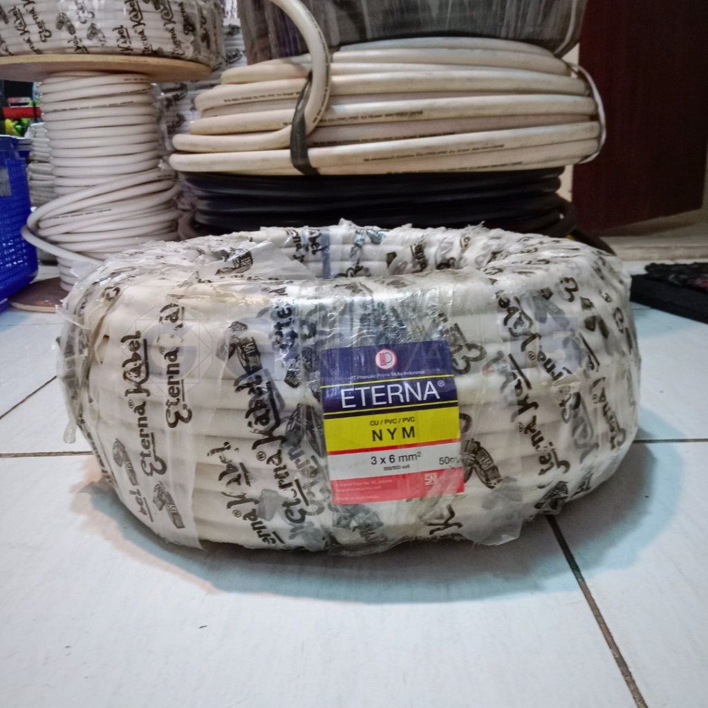 Kabel Tunggal NYM 3x6mm Eterna