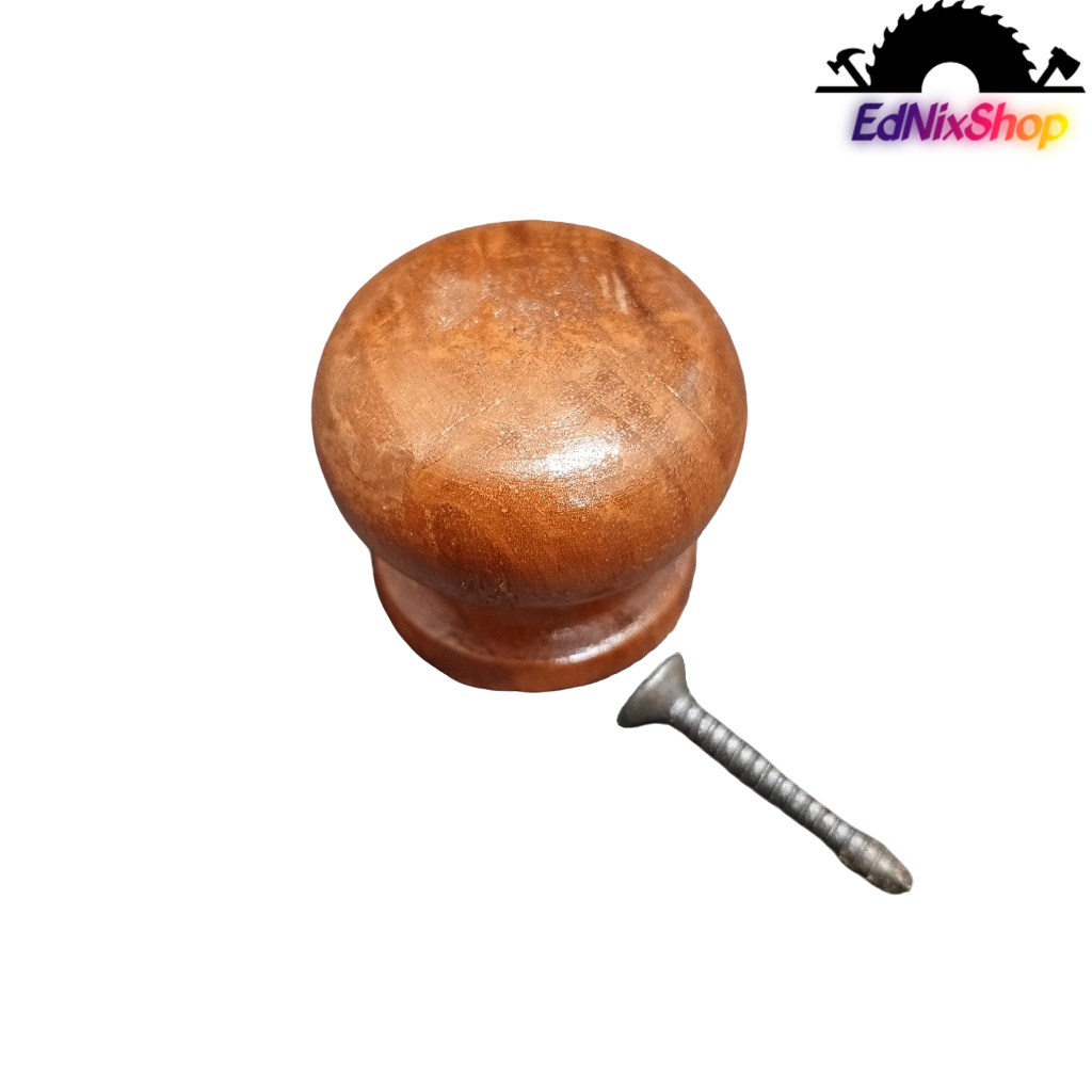 Tarikan Knop Laci Kayu Bulat