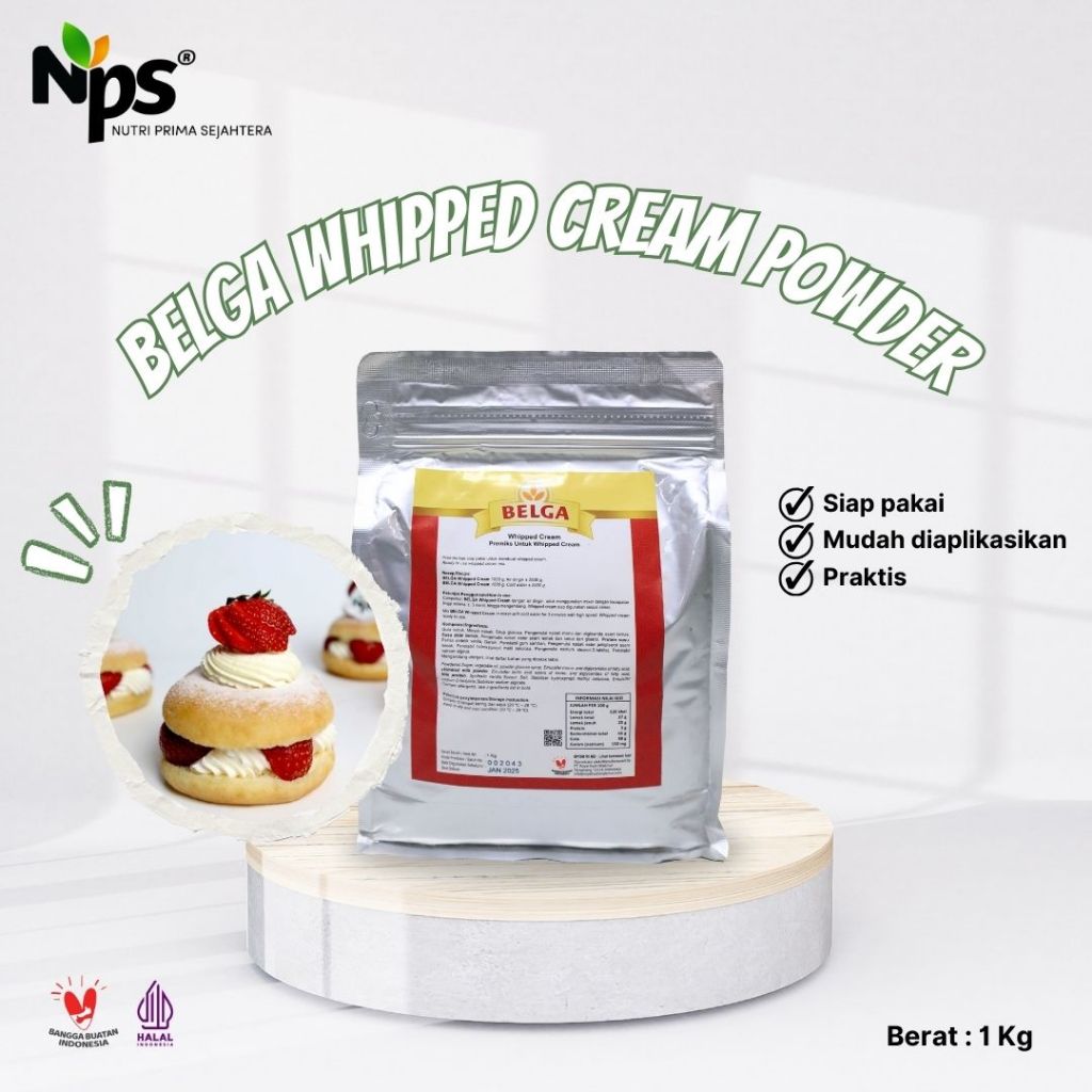

BELGA Whipped Cream Powder / Tepung Premix Whipped Cream Podwer