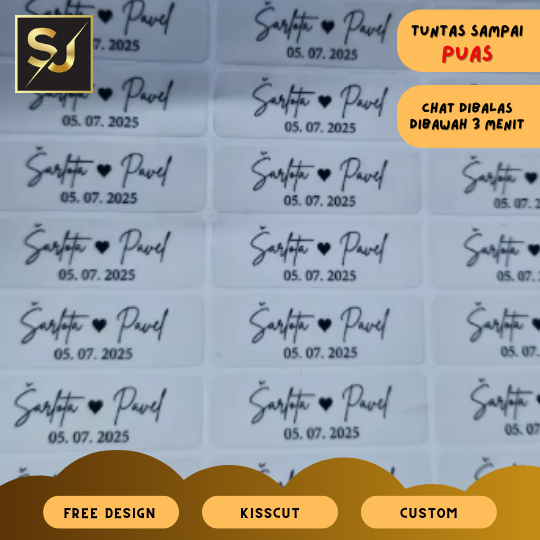 

Cetak Sticker Nama Transparan Label Nama Stiker Pernikahan Murah Bandung Anti Air