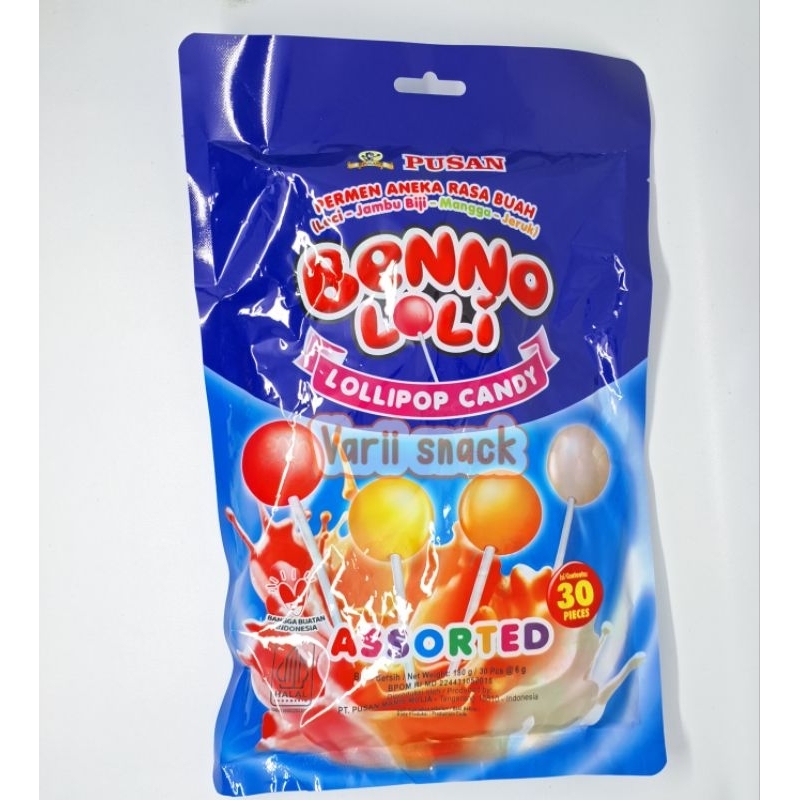 

Permen Benno Lolli Permen Aneka Rasa Buah Leci Jambu Mangga Jeruk 1 Pak 30 pcs