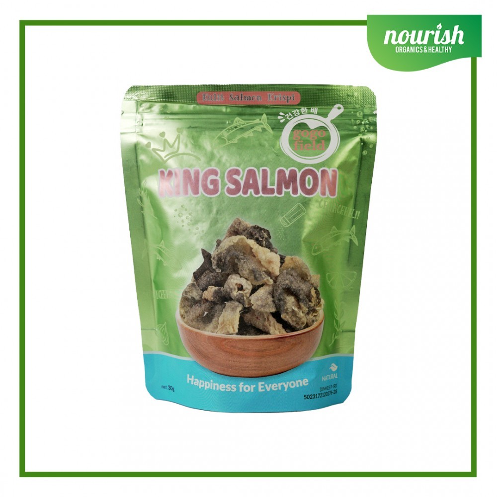 

Gogo Field King Salmon/ Kulit Salmon Krispi NO MSG 30gr Makanan Snack Anak