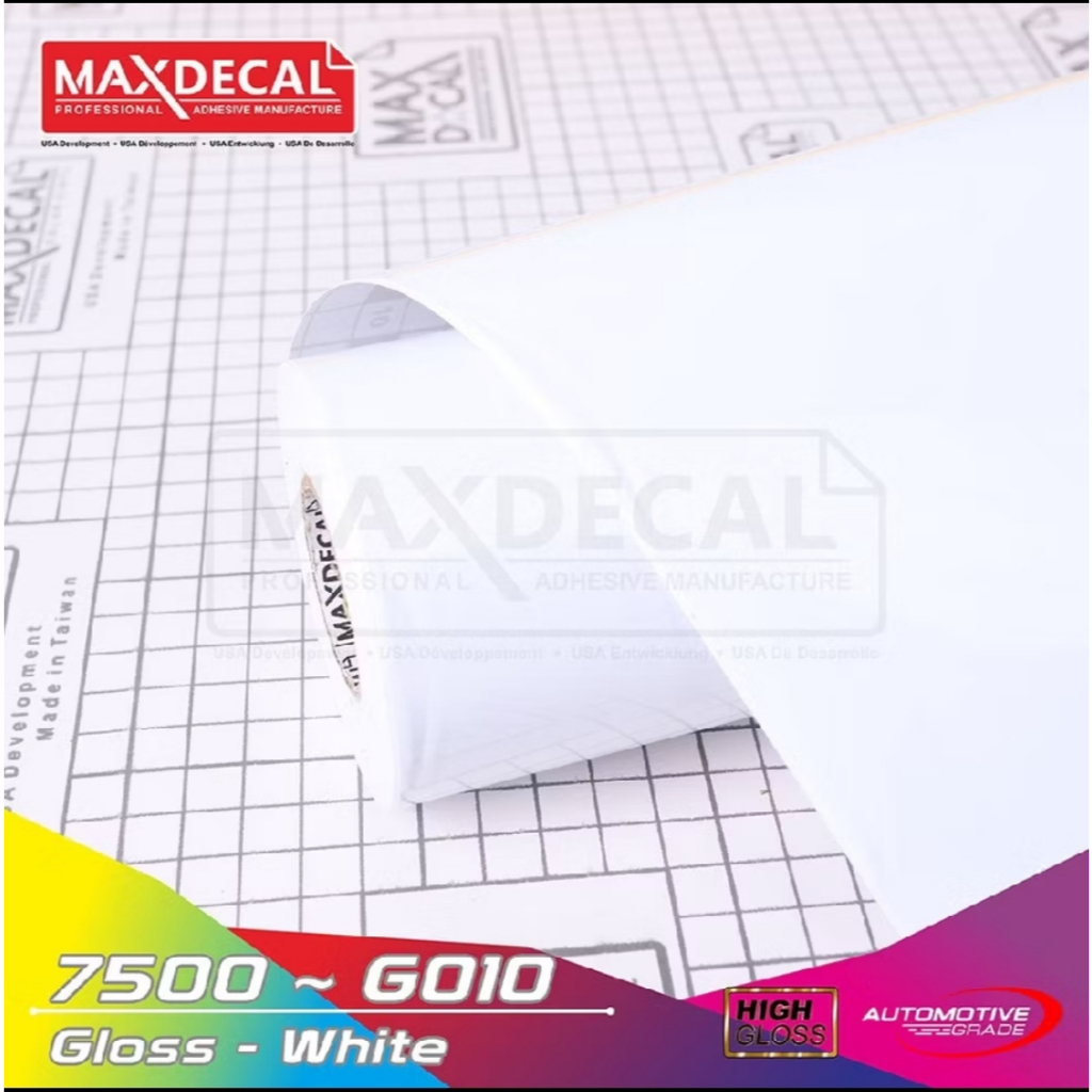 STIKER SKOTLET PUTIH GLOSY