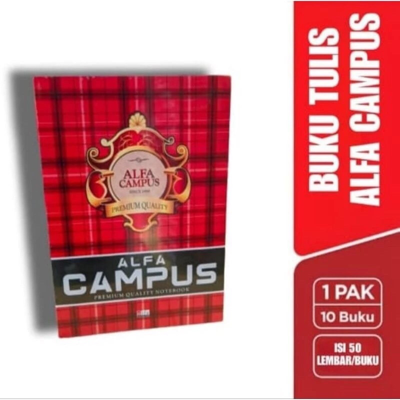 

buku alfa campus 50 lembar isi 10 buku