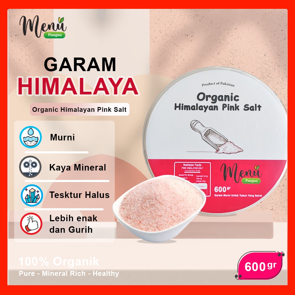 

Garam Himalaya Premium 600gr Pure Super Fine Himsalt Original Asli Pakistan - Himalayan Pink Salt
