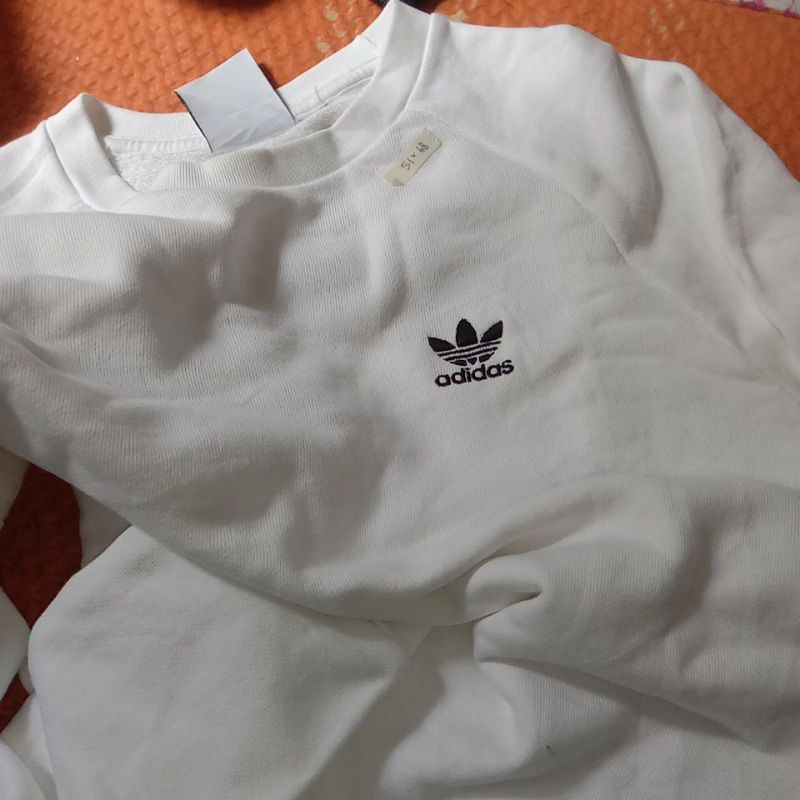 crewneck adidas putih