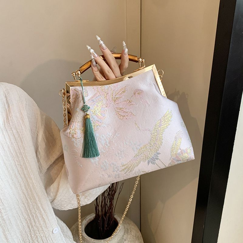 New Chinese Style Versatile Chain Crossbody Bag Chinese Style Embroidery Handbag