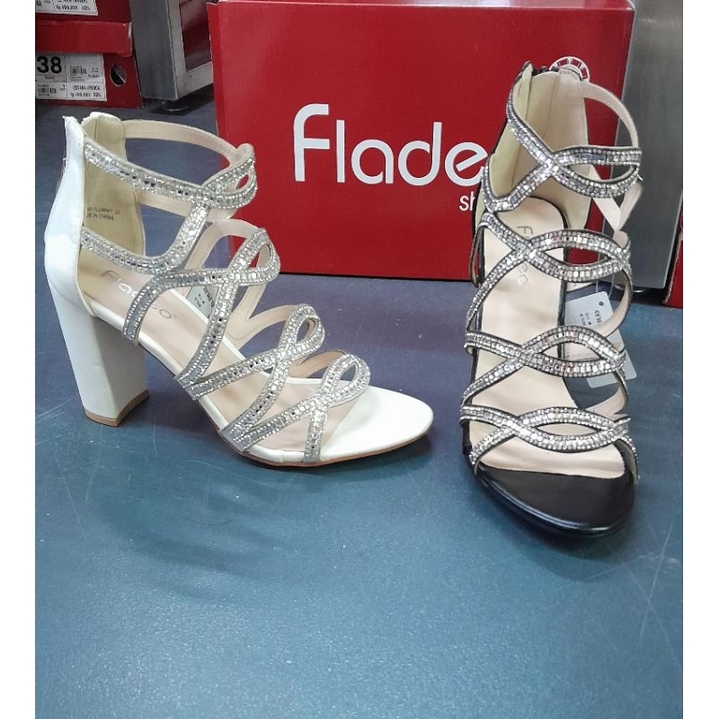 sandal heels gladiator wanita 9cm fladeo original