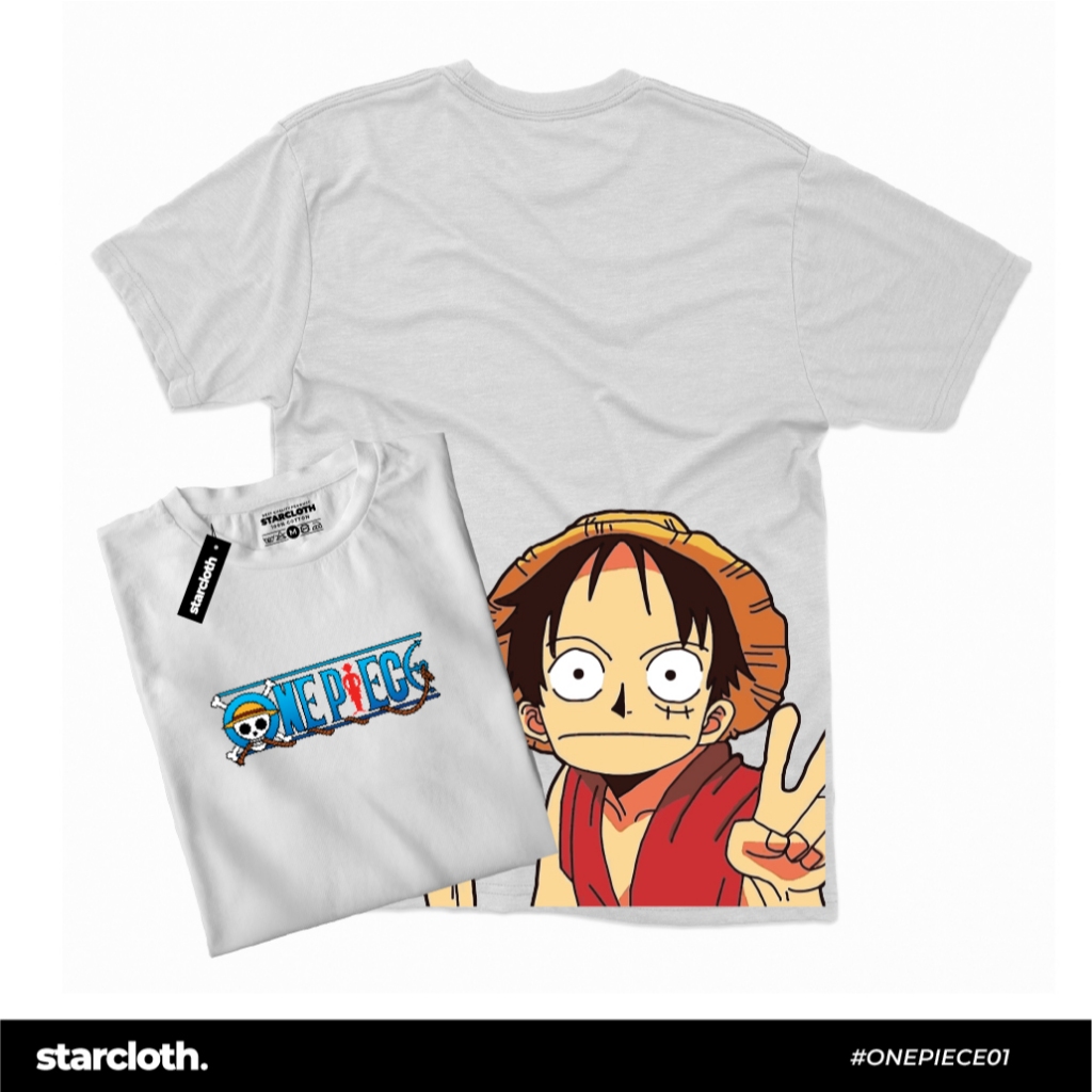 Starcloth Kaos One Piece Putih Unisex