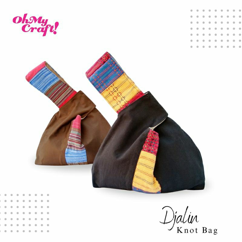 Oh My Craft - Djalin Knot Bag, Batik Knot Bag, Tenun Baduy Knot Bag