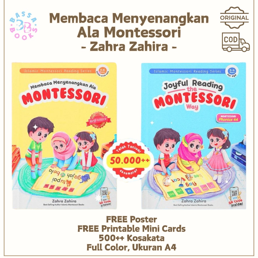 [Ready Stock] Membaca Menyenangkan ala Montessori dan Joyful Reading the Montessori Way: Zahra