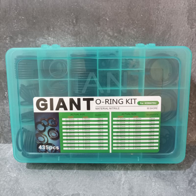 Oring Kit - Oring Box - Oring Set -Karet Ring Set Komatsu NBR 90 435pc