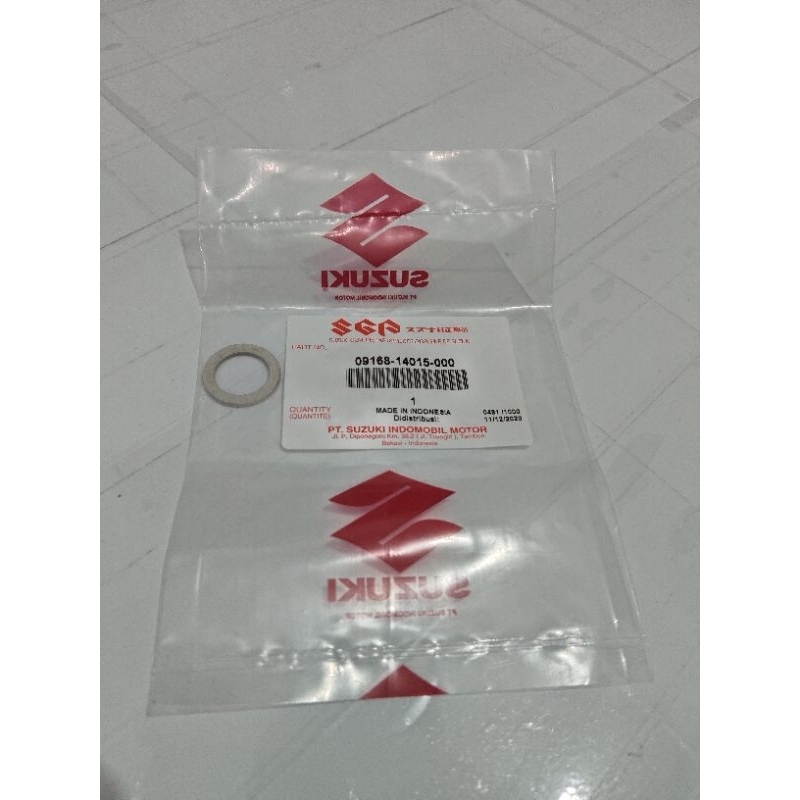 Gasket Ring Tap Oli Mesin Mobil Suzuki Ertiga, Apv, New Carry, Grand vitara, Sx4, Swift, Ignish,  Ba