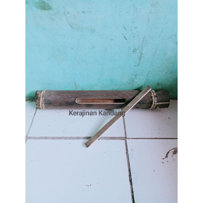 Kentongan dari bambu kecil | Kentongan jualan cuanki