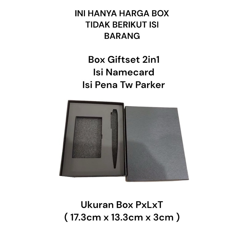 

JUAL BOX SAJA GIFTSET BISA ISI 2IN1 UKURAN 17.3cm x 13.3cm x 3cm MURAH MERIAH