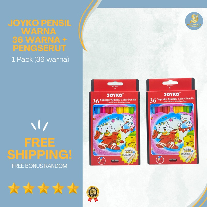

Pensil Warna Joyko | 36 Warna | Include Pengserut Kualitas Warna Terbaik