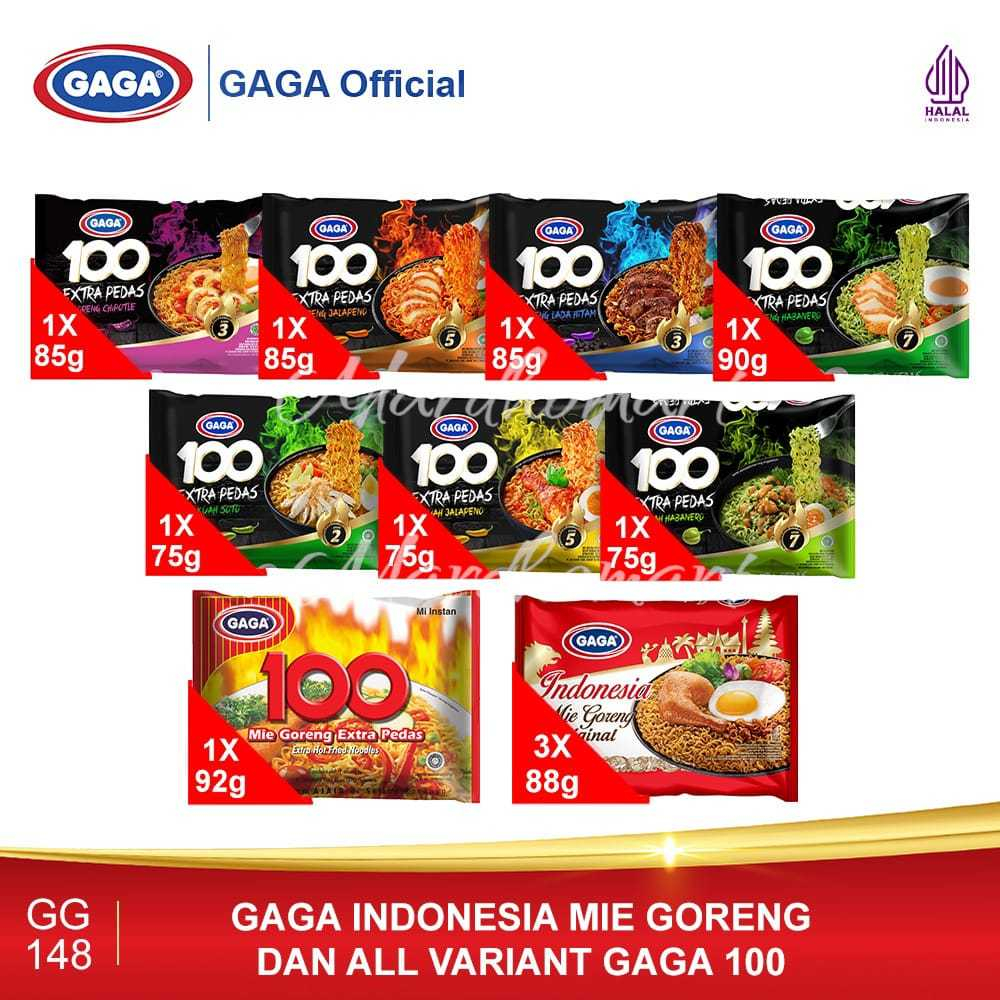 

MIE INSTAN GAGA EXTRA PEDAS/MIE GAGA 85R/MIE GAGA GORENG/MIE GAGA KUAH
