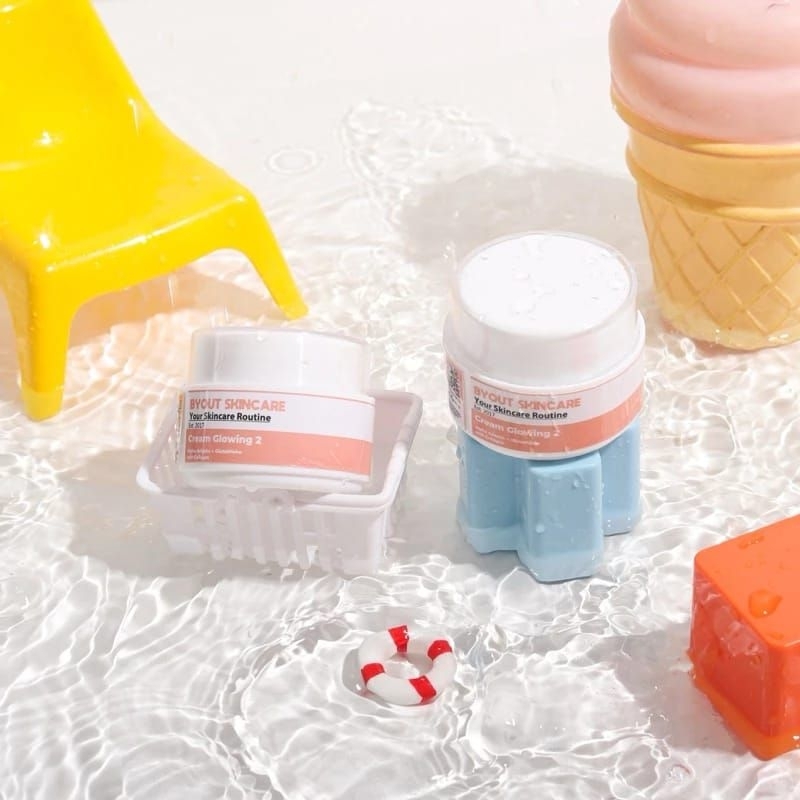 GL 2 Cream glowing 2 Skincare by Nisa Byout Skincare  super whitening wajah cepet BPOM Skincare  far
