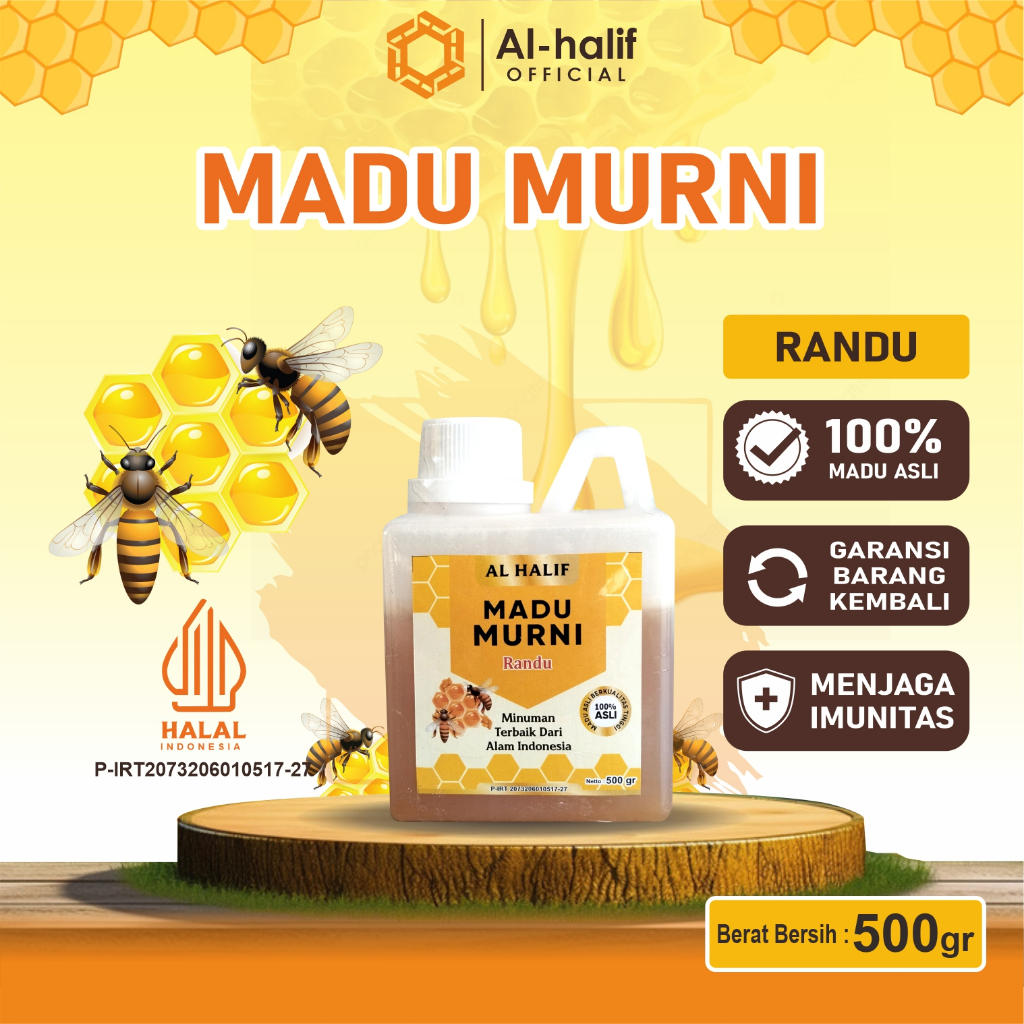 

madu asli 100% tanpa campuran/madu murni/madu al halif/madu randu