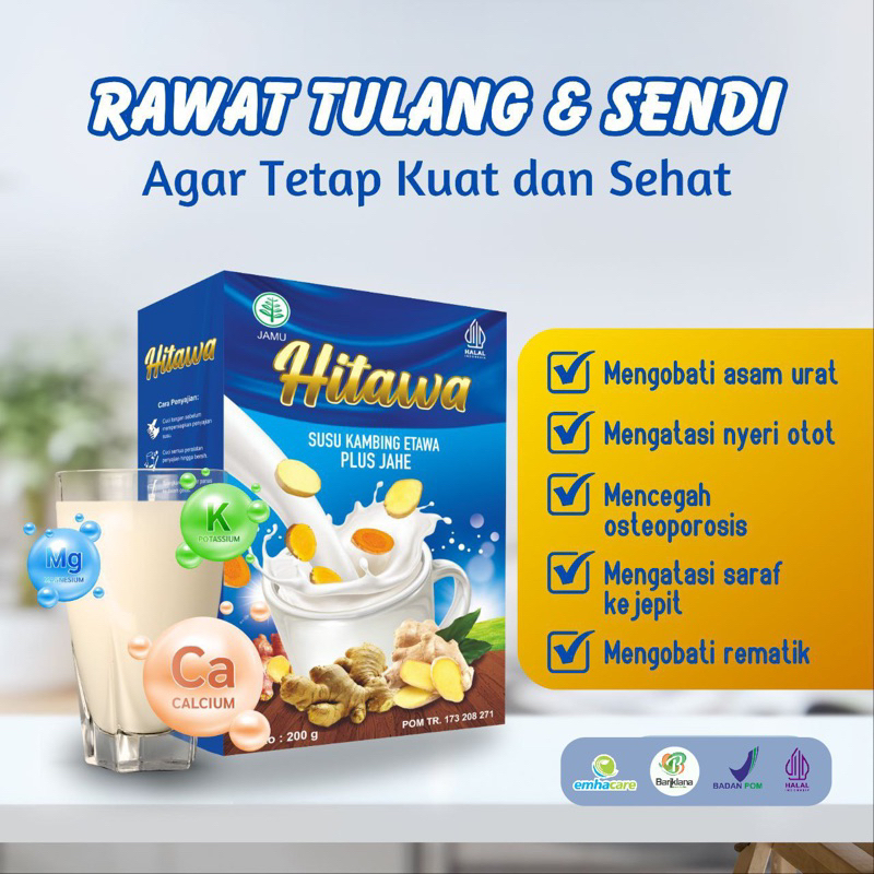 

Hitawa susu kambing etawa plus rempah jahe merah