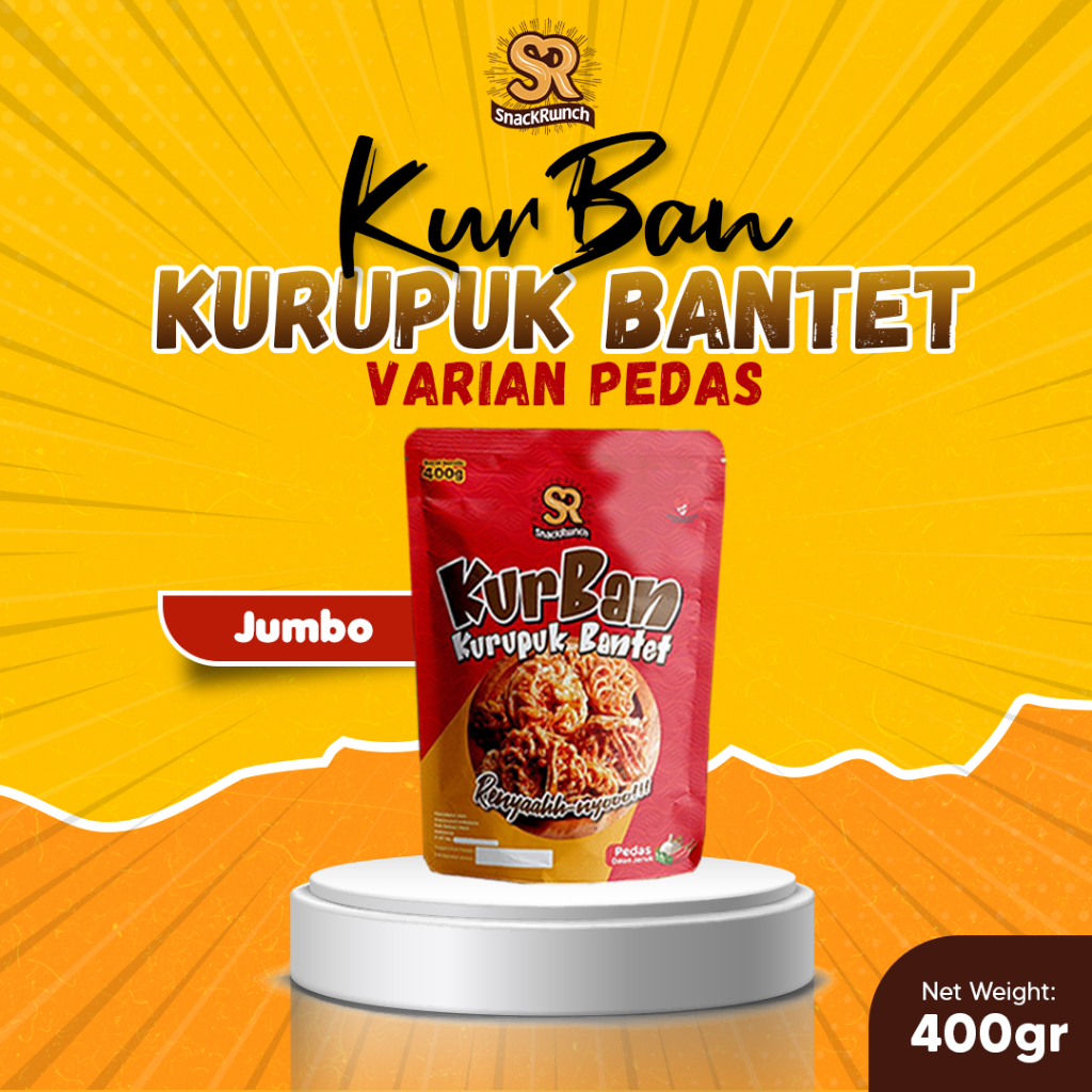 

KurBan Jumbo - Kurupuk Bantet Sebring Pedas Daun Jeruk Snackrunch