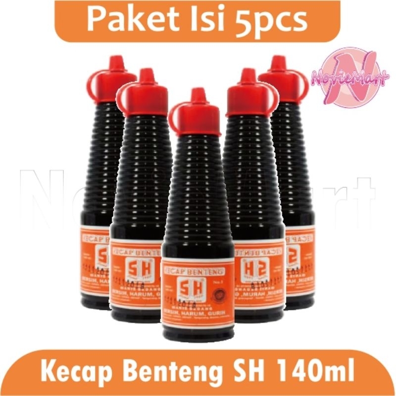 

Kecap Benteng SH Kemasan Botol 140ml × 5pcs