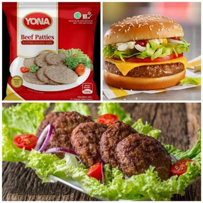 

Yona Beef Patties Daging Burger 500 gr