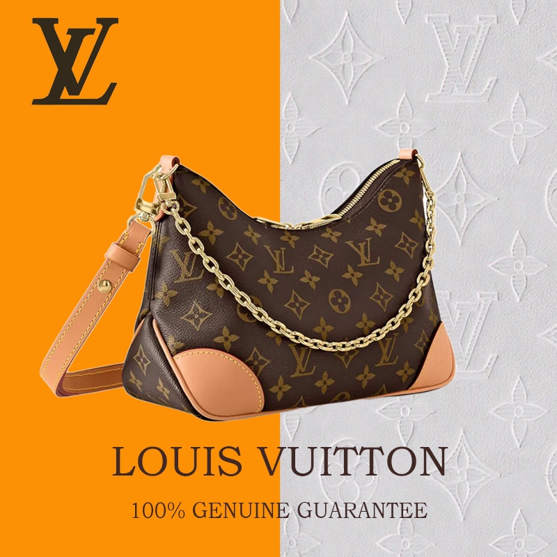 【100% original】LV Louis Vuitton Boulogne Tas Selempang Bahu Wanita/Ransel Wanita/Top Handle Bag