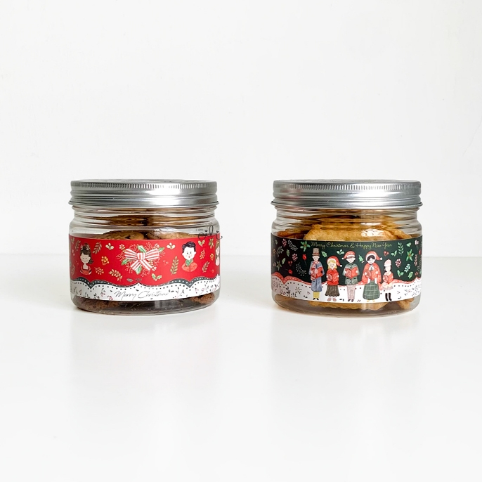 

( BELT 32 x 3.5cm NATAL) sleve selongsong toples kotak jar 400 natal / christmas (isi 22)
