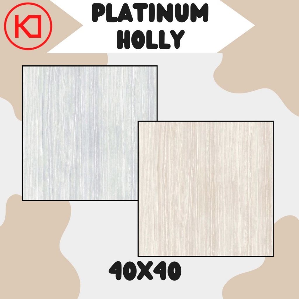 Keramik Lantai Motif Platinum Holly 40x40