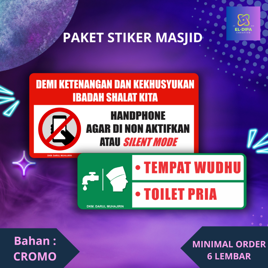 

Paket Stiker Peraturan Himbauan Masjid
