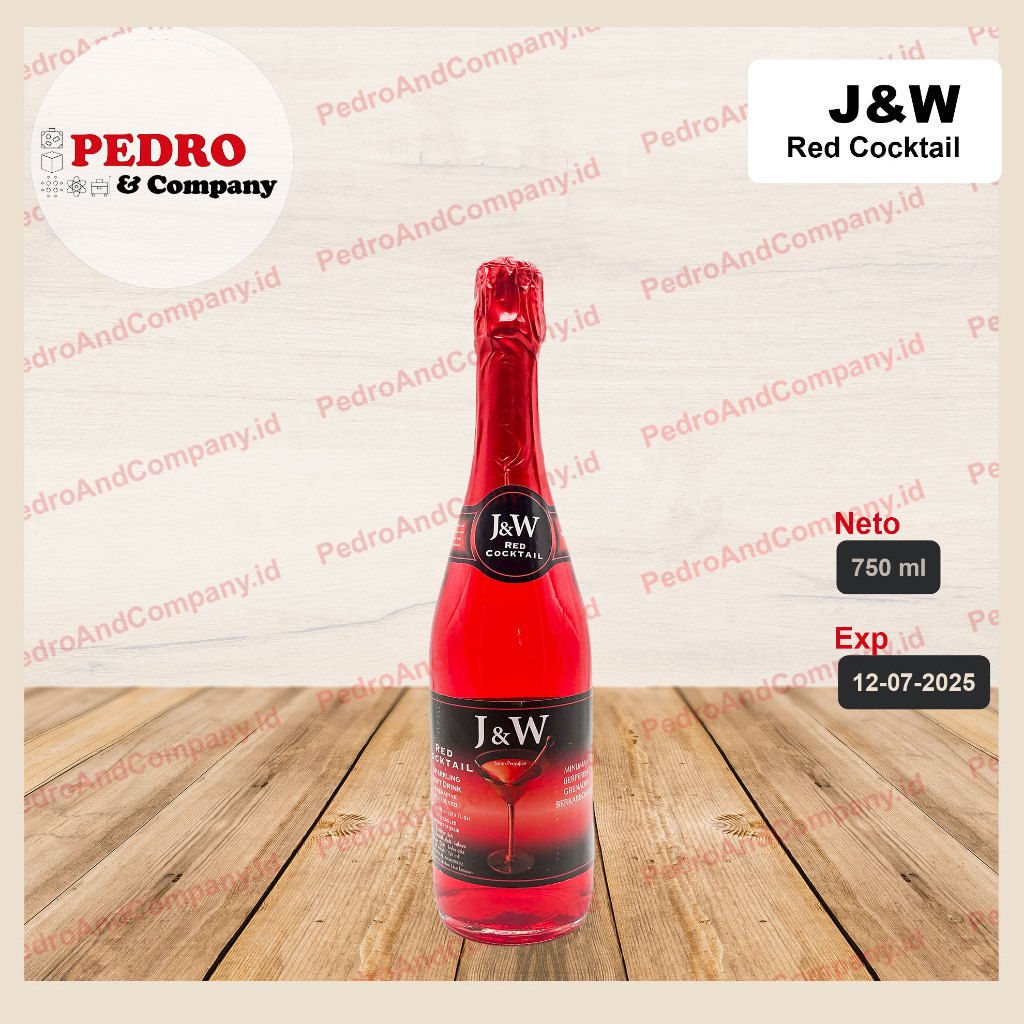 

J&w sparkling soft drink red cocktail 750 ml - celebration drink